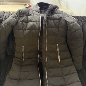 Guess Women's Black Puffer Jacket